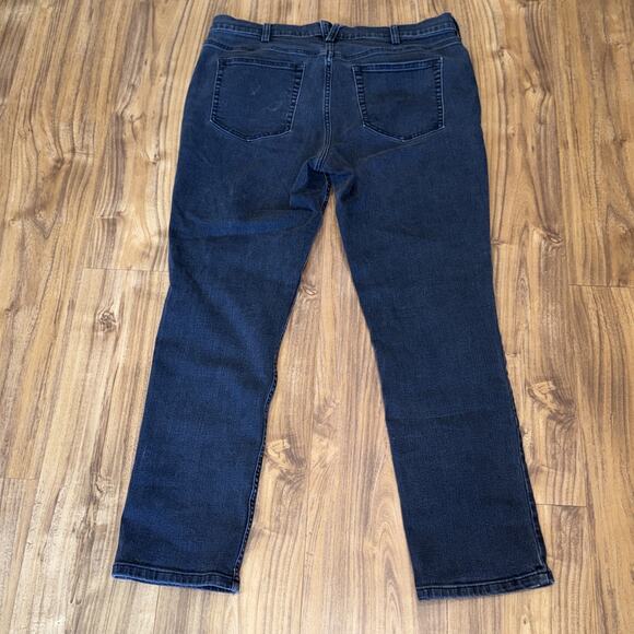 Duluth Trading Jeans Womens 12x29 Straight Leg Black Daily Denim Stretch - Picture 2 of 7